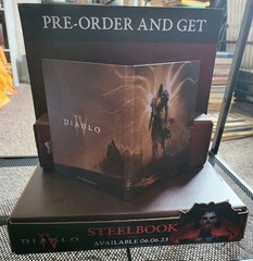 Diablo IV Gamestop Exclusive Steebook Pre Order Display Rare