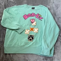 Nintendo Kirby Star Allies Pixel Art Mint Green Sweatshirt Mens 2XL 1993 Gaming