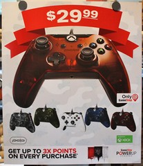 Vintage 2017 XBOX PDP GAME CONTROLLERS 24×28 GAMESTOP POS POSTER A14