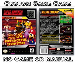 Super Mario RPG: Legend of the Seven Stars Super Nintendo Custom Case *NO GAME*