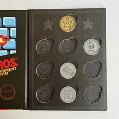 Super Mario Bros Collector Album 4 Coins Nintendo Gold Star Silver Bowser Peach