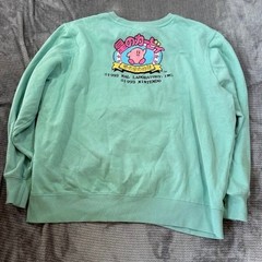 Nintendo Kirby Star Allies Pixel Art Mint Green Sweatshirt Mens 2XL 1993 Gaming