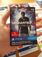 PS4 Uncharted 4 A Thief’s End Pre Order Target Collectible Reservation Card