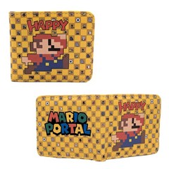 Super Mario Bros. Bi-Fold Wallet – MARIO PORTAL New (Anime 4×5″ Billfold)