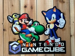 Gamecube Metal Sign Mario Video Games Nintendo Gaming System Large Sign 16×13.5