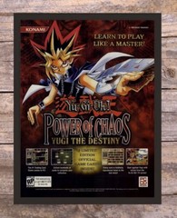 Yu Gi Oh Power Of Chaos Framed PC Video Game Art 2003 Vintage Print Ad Poster