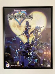 Kingdom Hearts Poster US Original 1st Print Squaresoft Disney Framed Official