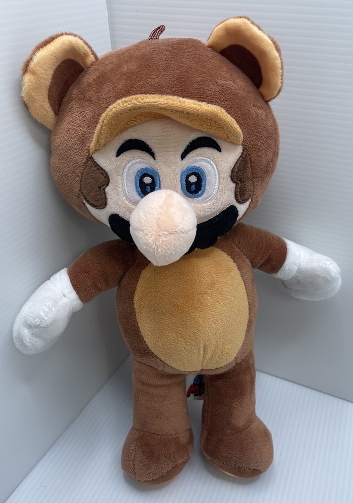 Super Mario 3D Land RACCOON MARIO Plush Little Buddy Sanei 2023 11” Nintendo
