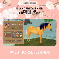 🐎 Wild Horse Islands 🐎IUH MM Sapphire & Pink Cow Print RC Palomino Mustang