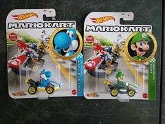 19-PK SUPER MARIO KART Hot Wheels Lot Dry Bones Waluigi Tanooki Peach Luigi Toad