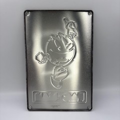 Pac-Man Metal Wall Sign Tastemakers Embossed Tin Arcade Game Room Decor 2018