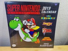 Brand New Authentic Super Nintendo Entertainment System  2019 Calendar Licensed!