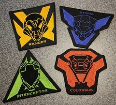 Anthem Javelin Ranger Storm Interceptor Colossus Class Logo Patch 4 Set – NEW