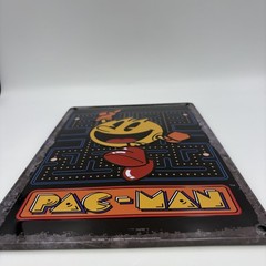 Pac-Man Metal Wall Sign Tastemakers Embossed Tin Arcade Game Room Decor 2018