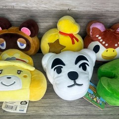 Club Mocchi Mocchi Nintendo Lot Animal Crossing 6 Inch Plush Isabelle Tom Leaf