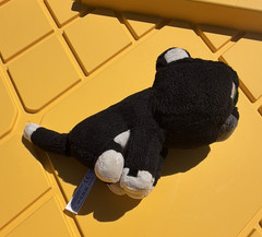 Mojang Minecraft Cat Plush Stuffed Animal Toy Black & White, 2018 Minecraft