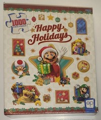 NEW Super Mario Happy Holidays 1000 Piece 19″ x 27″ Jigsaw Puzzle!