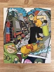 RARE COLLECTORS EDITION SEGA DREAMCAST JET SET RADIO VIDEO-GAME ARTWORK POSTER