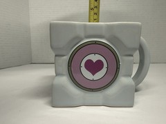 Rare Portal 2 Campanion Cube Mug Officially Licensed Valve / Jinx