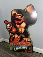 Donkey kong Country Standee 18×26” Cardboard Sign Promo-like Display nes snes