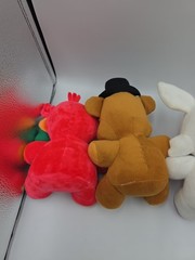 Five Nights at Freddy’s Plush Lot of 5 FNAF Helpy Freddy Foxy White Pink Fox GUC
