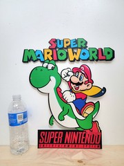 Vintage Stl Mario Nintendo Metal Sign Game Promo Store Display Game room Decor