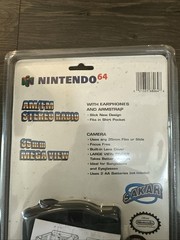 VTG N64 Nintendo 64 Sakar AM/FM Radio 35mm Camera Combo Blue Factory Sealed READ
