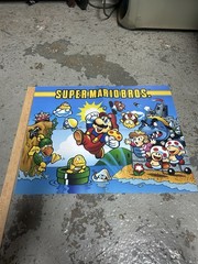 Nintendo Super Mario Bros. Promo Poster – Mario Peach Toad Bowser Goomba