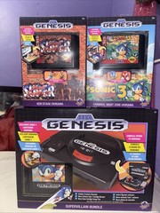 Sega Genesis Console Heroes Playset Diorama Lot Sonic 3 Street Fighter II New