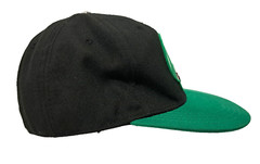1 UP MUSHROOM Hat Super Mario Bros Fitted Cap Green Black Power Up OSFM