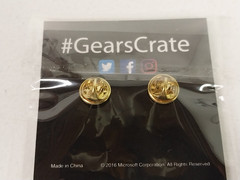 Gears of War Exclusive Pre Order Bonus Lancer Pin – Gears Crate 2016 – NEW RARE