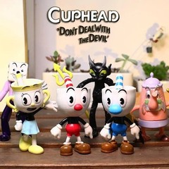 6pcs Set Cuphead Mughead Action Figure Toys