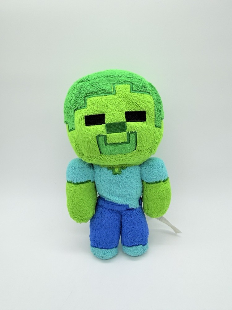 Minecraft Zombie Steve Creeper Green Plush Stuffed Doll Mojang 9″ 2017