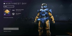 Halo Infinite- Northwest Sky Mark VII Armor Coating and Crowned Nameplate