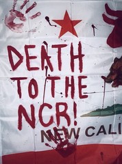 Fallout New Vegas California Republic Flag (Vandalized By Legion) Flag