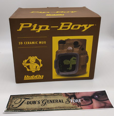 Official Fallout Pip Boy 3D Ceramic Mug – Just Funky RobCo Vault-Tec Gaming Cup