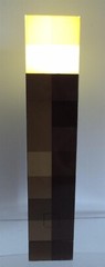 2012 Minecraft 11″ Light-Up Carry & Wall Mount Torch – New Batteries – WORKING!