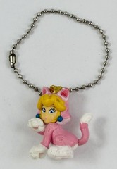 Super Mario 3D World Bowser’s Fury Cat Peach Keychain Figure TOMY 2022