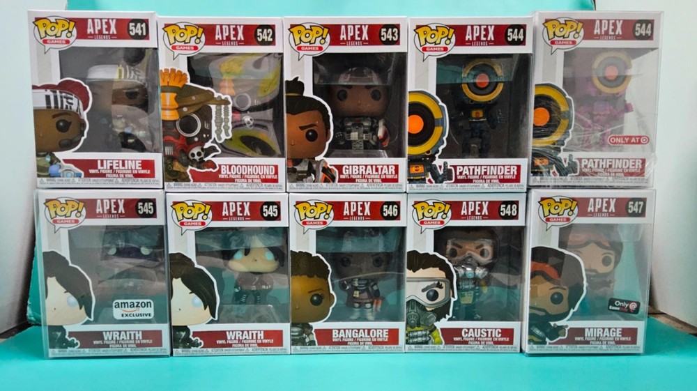 10x APEX LEGENDS ~ Exclusives ~ FUNKO POP ~ Near Mint ~ FULL SET ~ Video Game