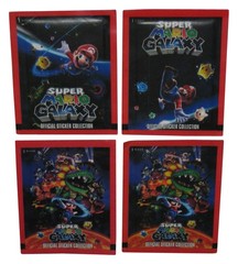 Nintendo Super Mario Galaxy (2009) Enterplay Sticker Pack Lot – (4 Packs)