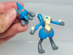 Pokemon the Movie Lucario (Poseable) Figure Movic 2005 Japan J07 3in