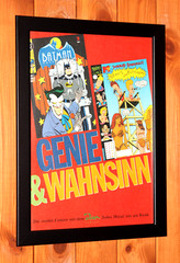 Beavis and Butt-Head Batman Adventures Vintage Rare Small Poster Ad Page Framed
