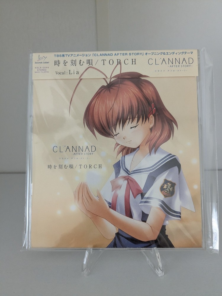 US Seller! CLANNAD AFTER STORY OP&ED Theme Toki wo Tokumu Uta/TORCH / Lia [CD]