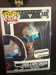 Funko Pop! Games Destiny Cayde-6 with Chicken #340 Amazon Excl 2018 DRM180329
