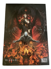 Blizzcon 2023 Exclusive Lilith Diablo 4 Overwatch and Hearthstone 20x14in Poster