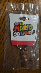 Super Mario 3D Land Tanooki Suit Mario 2011 Promotional Keychain New Sealed