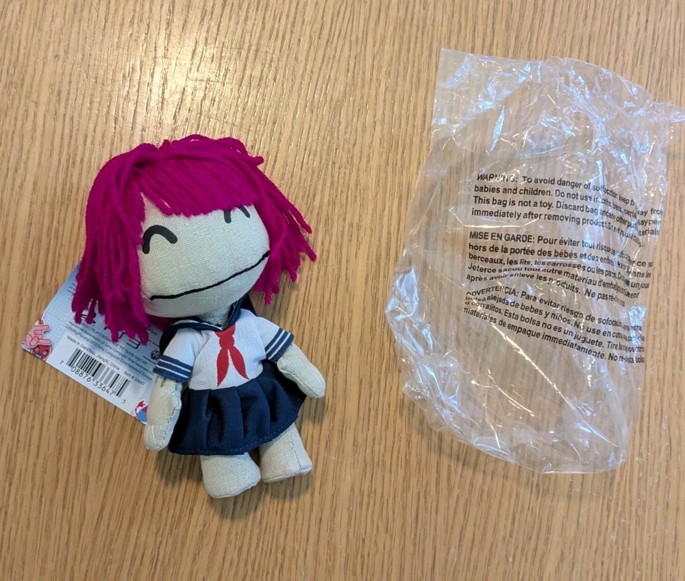 Little Big Planet 2 Yukiko School Girl Plush Doll PlayStation Senario Plush Toy
