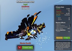 Caldonterrus Species | Creatures of Sonaria | Roblox