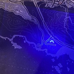 Grand Theft Auto GTA V Blueprint Blacklight Map, Limited Edition EUC!