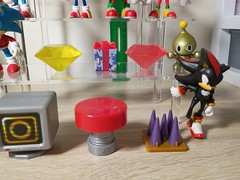 17-PK SONIC the HEDGEHOG 2.5″ Jakks SEGA Lot Santa Metal Eggman Knuckles Silver